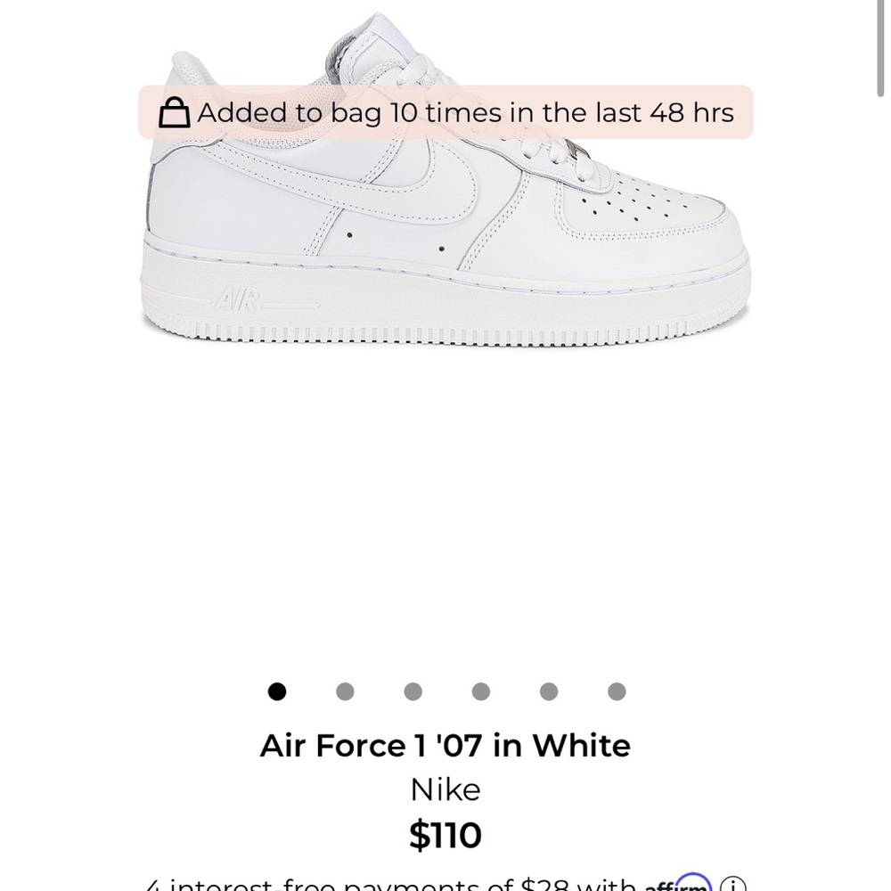 Nike White Air Force 1 Sneakers